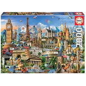 Puzzle Europe landmarks 2000 delova