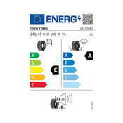Toyo 4 letna pnevmatika 245/45R18 100W Proxes Comfort XL