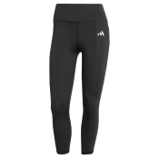 ADIDAS PERFORMANCE Športne hlače Optime Essentials črna/bela