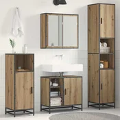 vidaXL vidaXL Komplet pohištva za kopalnico s polico 3 pcs Umetni hrast, (5000092794)