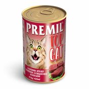 PREMIL Vlažna hrana za macke Top Cat govedina 415g