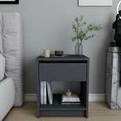 HANAH HOME Noćni stočić Sheridan Anthracite