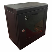 NaviaTec zidni mrežni ormar 4U 350 x 300mm, jednodjelni 10, SOHO, crni