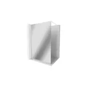 Mexen Kioto tuš stena Walk-in 100 x 200 cm, ogledalo 8 mm, bela - 800-10-101-20-50