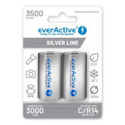 everActive Polnilne baterije everActive R14/C Ni-MH 3500 mAh pripravljene za uporabo