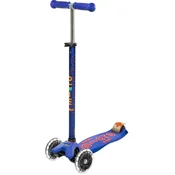 Djecja romobil Micro - Maxi Micro Deluxe LED, plava