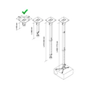 VEGA CM 25-160 univerzalni plafonski nosac za projektor