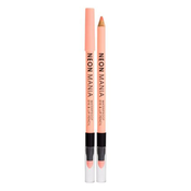 Dermacol Neon Mania Waterproof Eye & Lip Pencil vodoodporna svinčnik za oči 1.1 g odtenek 2