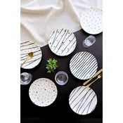 Hermia Set dezertnih tanjira, 6 komada, Šareni