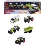 Metalni autici Majorette - Farm, Traktori, 5 komada