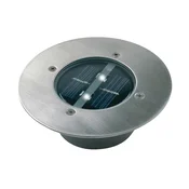 Smartwares Solarni LED-vgradni talni reflektor Lugo, IP44, nerjaveče jeklo, steklo - Sodobni - nerjaveče jeklo, prozorno - Kovina