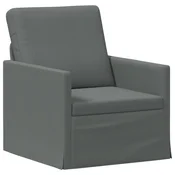 vidaXL Enosobna sofa Temno siva 70 x 81 x 82 cm Blago