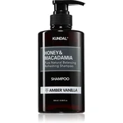 KUNDAL Honey & Macadamia Amber Vanilla naravni šampon za suhe in poškodovane lase 500 ml