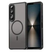 Hibridni ovitek HaloFrost II MagSafe za Sony Xperia 1 VII - black
