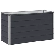 vidaXL Povišana vrtna gredica Antracit 100 x 40 x 55 cm