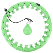 HMS HHW01 Hula Hop Green szegecsekkel és súllyal