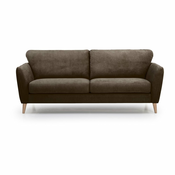 Rjava zofa Scandic Oslo, 206 cm