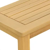 Vidaxl Vrtna konzolna miza s polico Svetla akacija 80 x 35 x 75 cm