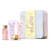 Darilni set za nego telesa v pločevinasti škatli Orange & Ylang Ylang 4 kosi