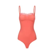 cfab Oblikovanje postave Bodysuit Sculpting Shapewear mit Lace korala