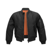 Otroški bomber BRANDIT MA1 - črn/oranžen
