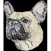 shumee Francoski buldog - našitek v obliki psa, vezeni našitek, edinstvena dekoracija nahrbtnika znamke Art-Dog