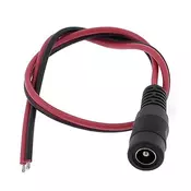 Napojni konektor 2.1/5.5mm M, sa kablicem 0.3m
