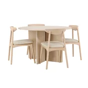 Jedilniški komplet Dallas 4986 (Svetel les) 76cm