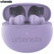 URBANISTA AUSTIN bežicne slušalice, Bluetooth® 5.3, TWS, do 20 sati reprodukcije, kontrola na dodir, IPX4 vodootporan, USB Type-C, ljubicaste (Lavender Purple)