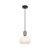 Luster na sajli VALISIA 1xE27/40W/230V crna/maslinasta