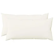 Vidaxl Prevleka za blazino 2 kos HEERLEN Bela 40 x 70 cm Blago