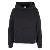 Womens Organic Oversized Hoodie Black