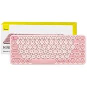 Tipkovnica A4tech - FStyler FBX51C, bežična, Baby pink