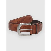 Donut Faux Leather Belt medium brown