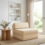 Sofa na razvlacenje Krem 60 x 70 x 41 cm Tkanina