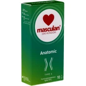 Masculan Single: Typ 4 (anatomic), 10 condoms