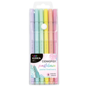 Fineliner flomaster Kidea - 6 boja, pastel