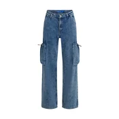 KARL LAGERFELD JEANS Kargo kavbojke temno modra