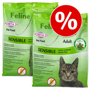 Varčno pakiranje Porta 21 2 x velika vreča - Feline Finest Cats Heaven (2 x 10 kg)