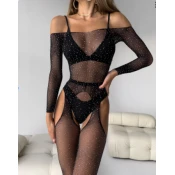 Mara lingerie Ženski sexy komplet Starlight, Crni