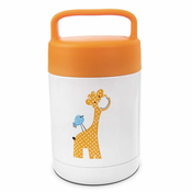 Bijela/narancasta djecja termosica 480 ml Žirafa – Orion