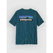 Patagonia P-6 Logo Responsibili moška majica glacial blue