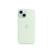 APPLE iPhone 15 Silicone Case with MagSafe - Soft Mint ( mwnc3zm/a )