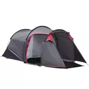 Homestar Tunel šotor za 2-3 osebe 426x206x154 cm siv