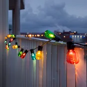 Konstsmide Christmas Vile za pivski vrt 20 LED kapljic barvnih - črna, pisana - Plastika