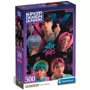 K-pop lovci na demone Saja Boys, 500-delna sestavljanka - Clementoni