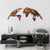 Opviq Zidna dekoracija World Map, 150 cmx59 cm, Šarena