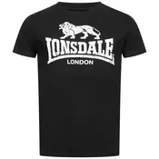 LONSDALE Majica  črna / bela
