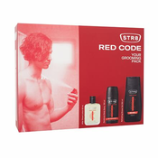 STR8 Red Code darovni set poslije brijanja 50 ml + dezodorans 150 ml + gel za tuširanje 250 ml