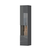 JELA VISECA KOMODA VK30-1KS/ON - kolekcija Onyx - Antracit HG lak/Antracit HG Lak - front - 30x140x29 cm